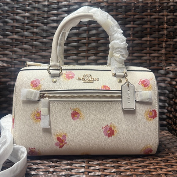 Coach Rowan Satchel With Pop Floral Print c5801 - Picture 1 of 10